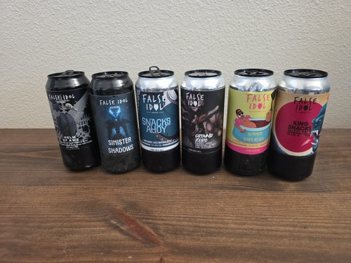 Lot empty craft beer cans - beer,
