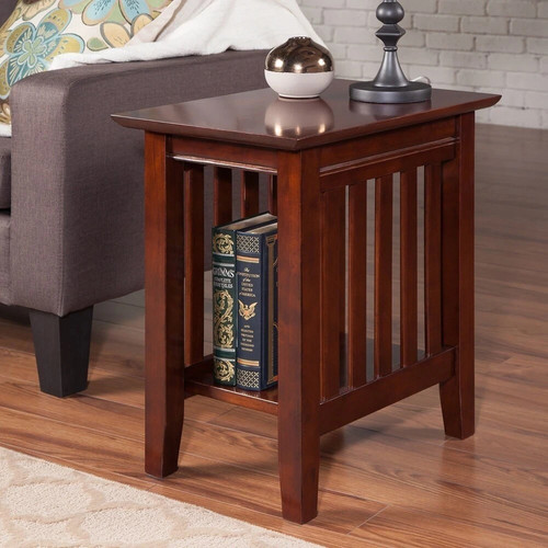 Chairside table end side solid - chairside,