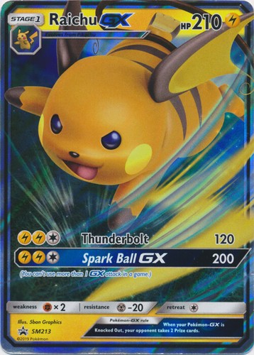 Raichu sm213 ultra - raichu-gx, rare