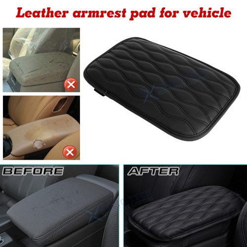 Black leather armrest - black,
