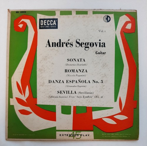 Andres segovia guitar vol - andres,