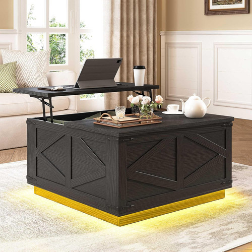 Rustic black lift - black, top