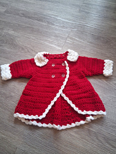 Handmade crochet baby cardigan - crochet,