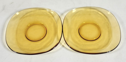 Vintage amber vereco plate - amber,
