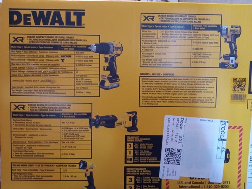Dewalt 20v tool combo kit - xr,