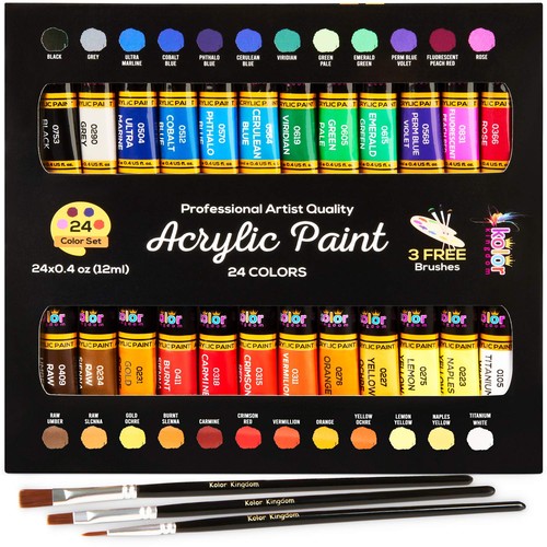 Acrylic paint set - canvas, art