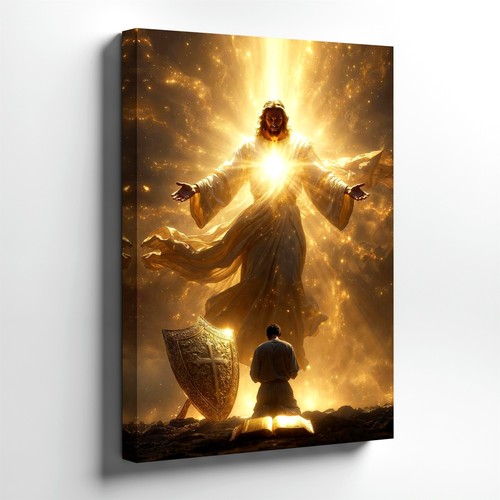 Wall art glowing jesus - wall,