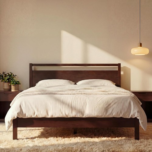 Signature wood platform bed - platform,
