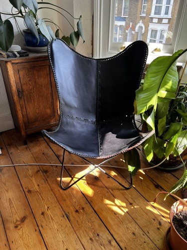 New butterfly chair brown - new,
