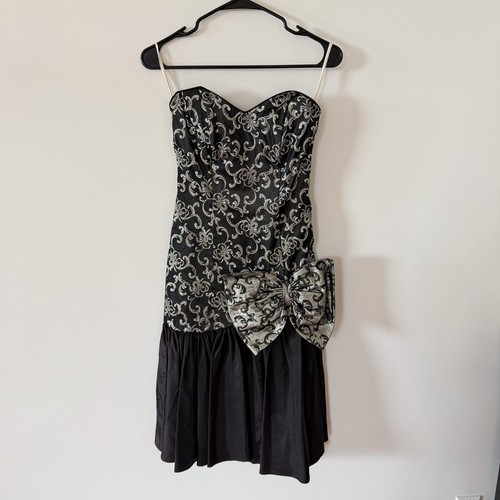 Vintage strapless brocade - vintage,
