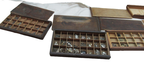Antique watchmaker wooden - antique,