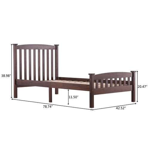 New wood bed frame - new, slat
