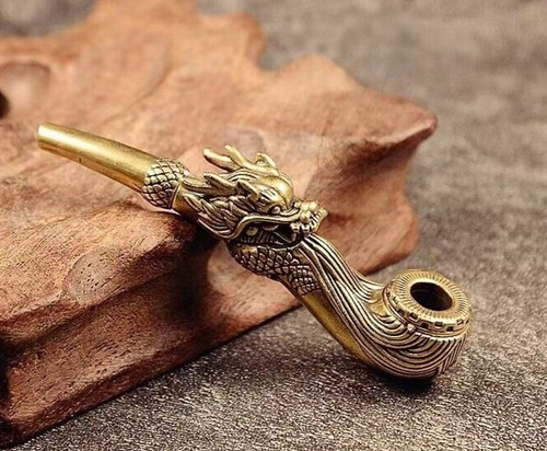 Vintage style brass dragon