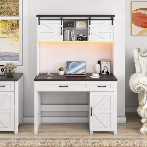 Executive desk with - 47, hutch