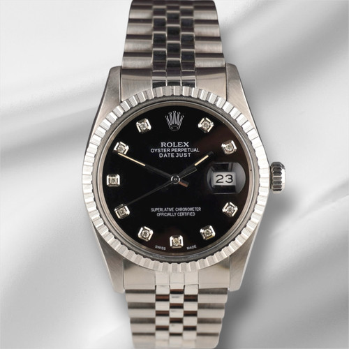 Rolex 36mm datejust steel - rolex,