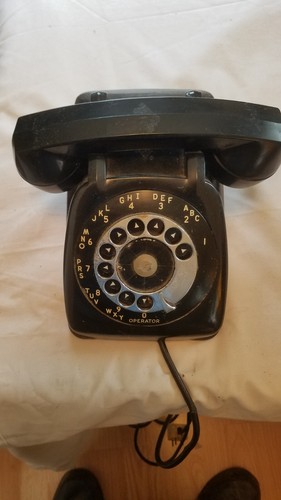 Vintage black rotary dial aeco - vintage,