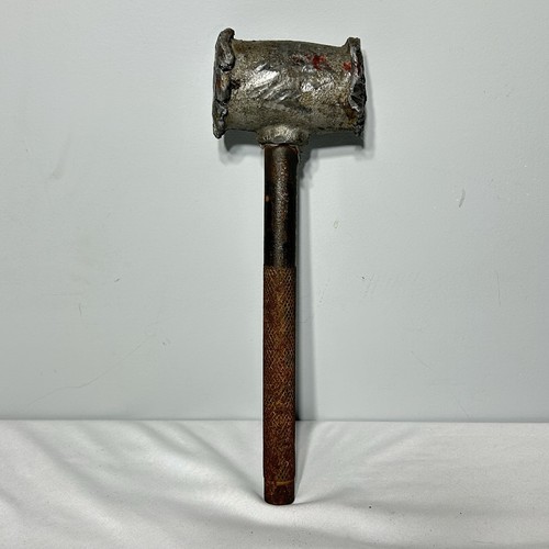 Vintage lead mallet - 12”, pipe