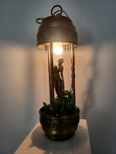 Antique oil lamp - oil, 70s