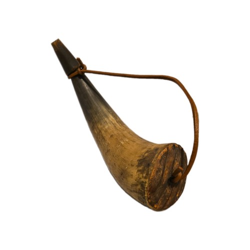 Antique powder horn long - powder,