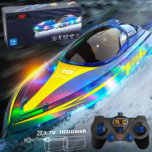 Boat with led remote - with,