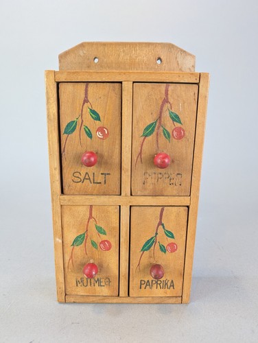 Vintage wood drawer - vintage, spice