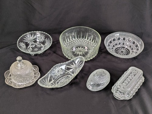 Vintage avon pressed glass - avon,
