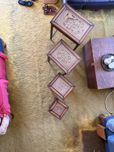 Vintage hand carved wood - vintage,