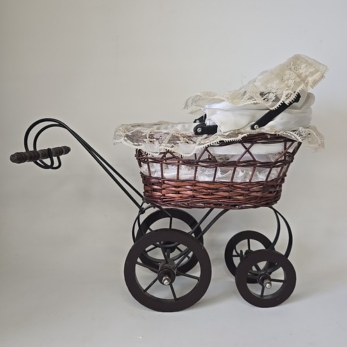 Vtg miniature baby buggy - vtg,