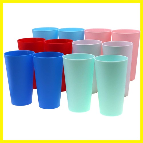 Plastic reusable cups set - plastic,