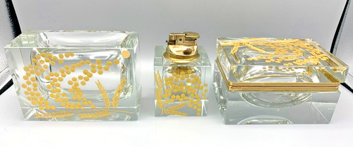 Murano glass box - glass, brass