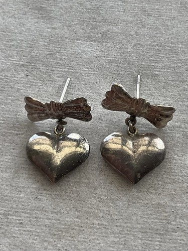 Vintage sterling silver - silver, bow