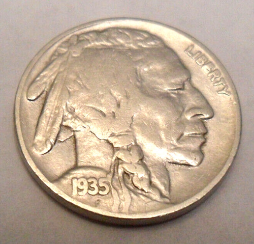 1935 indian head - 1935, "buffalo"