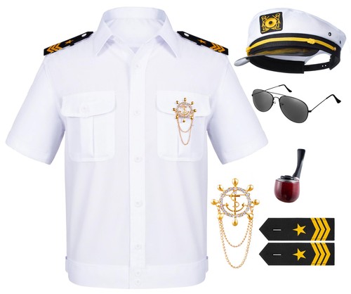 6pcs men yacht captain - men's,