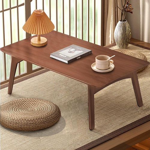 Bamboo coffee table foldable - coffee,