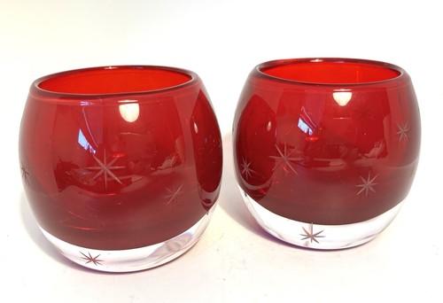 Crate barrel red - 2, glass