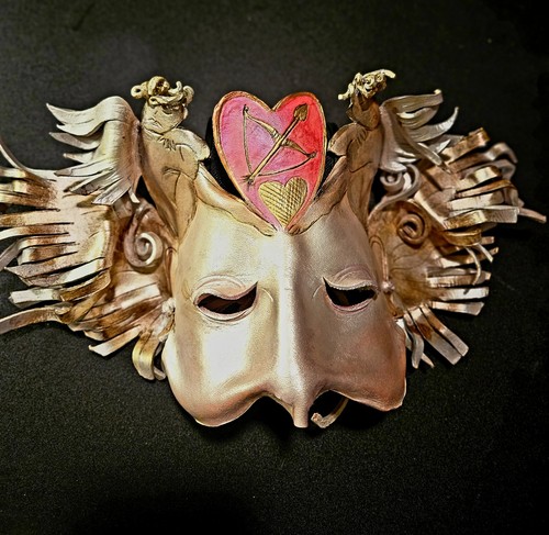 Angel mask leather cupids - mask, "