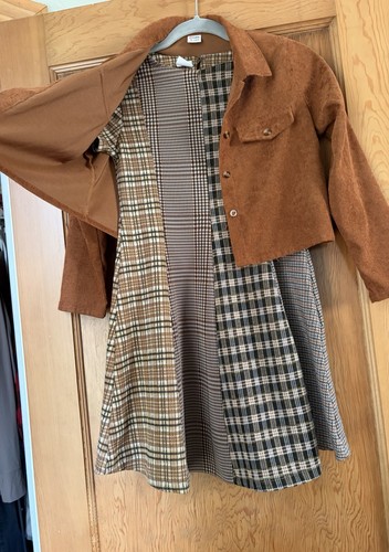 Zara plaid dress - plaid, 13/14