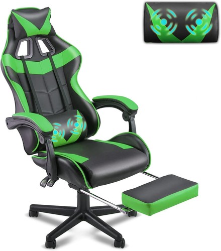 Green gaming chair - gaming,