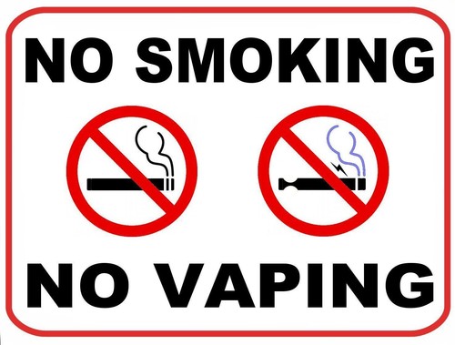 Smoking vaping - "no, no