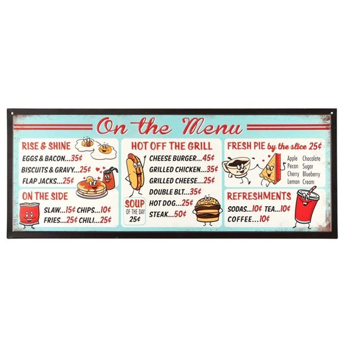 The menu embossed metal - menu,