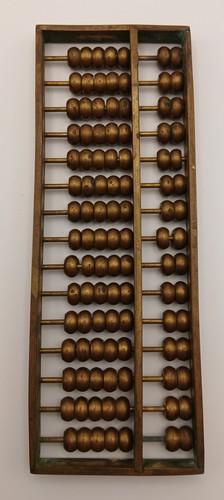 Vtg chinese pocket sized brass - pocket,