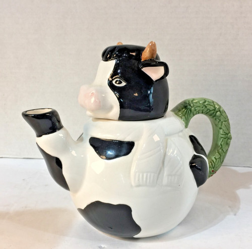 Vintage adorable cow black - black, &