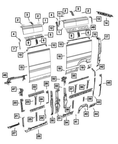Genuine mopar 2014 2024 ram - genuine,