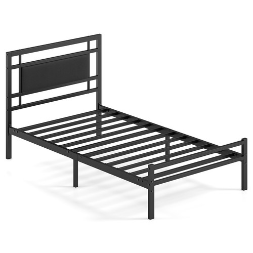 Twin size metal bed - size, frame