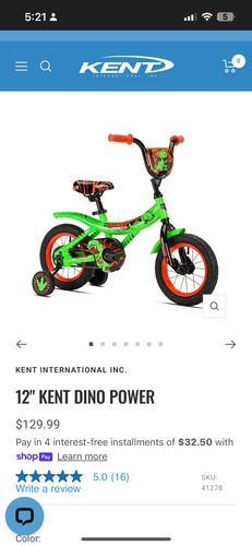 Kent dino power - inch, kids