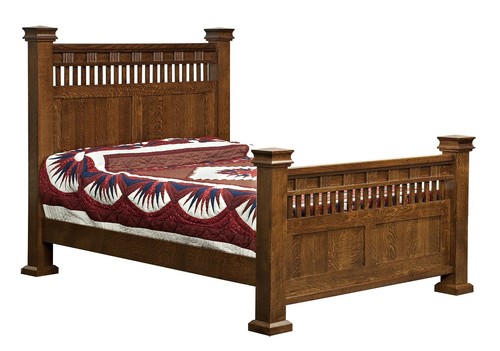 Mission solid wood bed arts - mission,