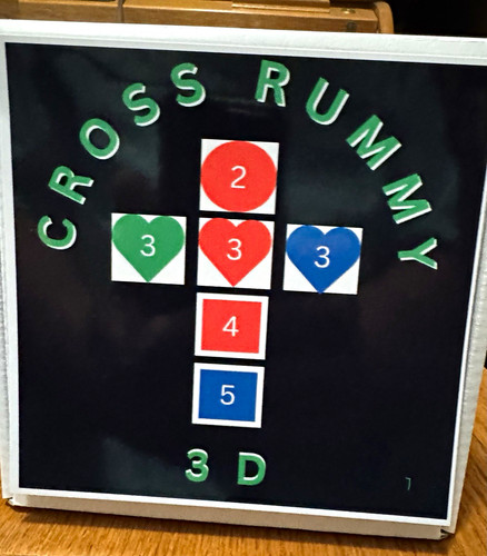 Cross rummy numbered tile - numbered,