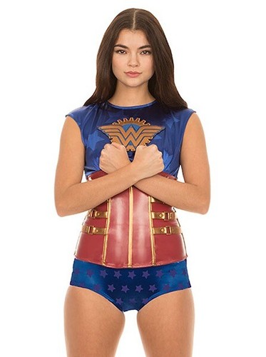 Wonder woman steampunk corset - wonder,