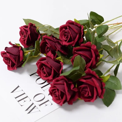 20pcs fake rose flowers - fake,