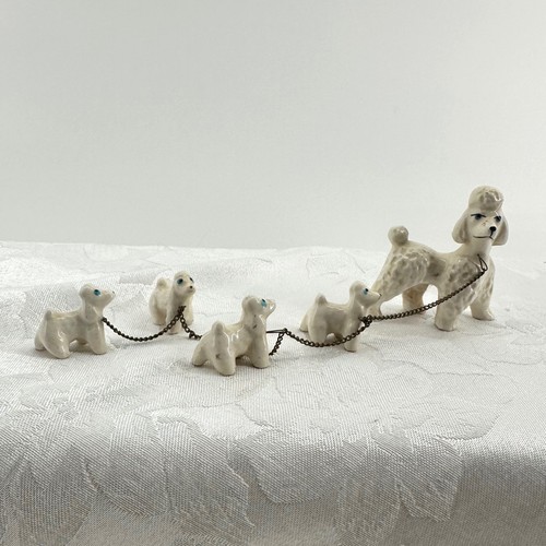 Vintage poodle family - poodle,